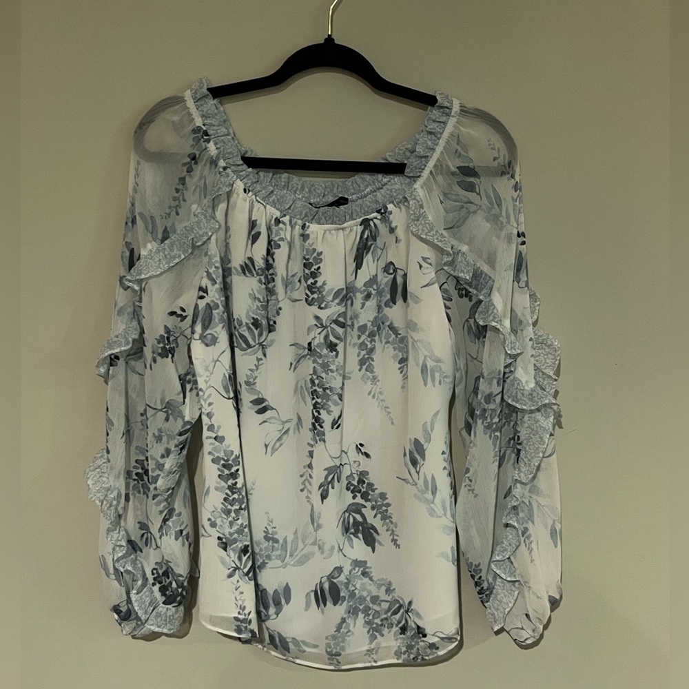 White House Black Market Blouse Size L